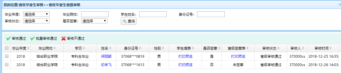 关于评选2019届省级优秀毕业生的通知
