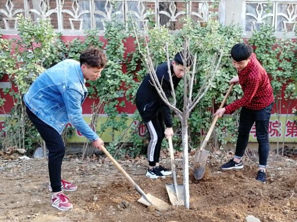 “绿化环境，从我做起”——信息工程系植树节活动