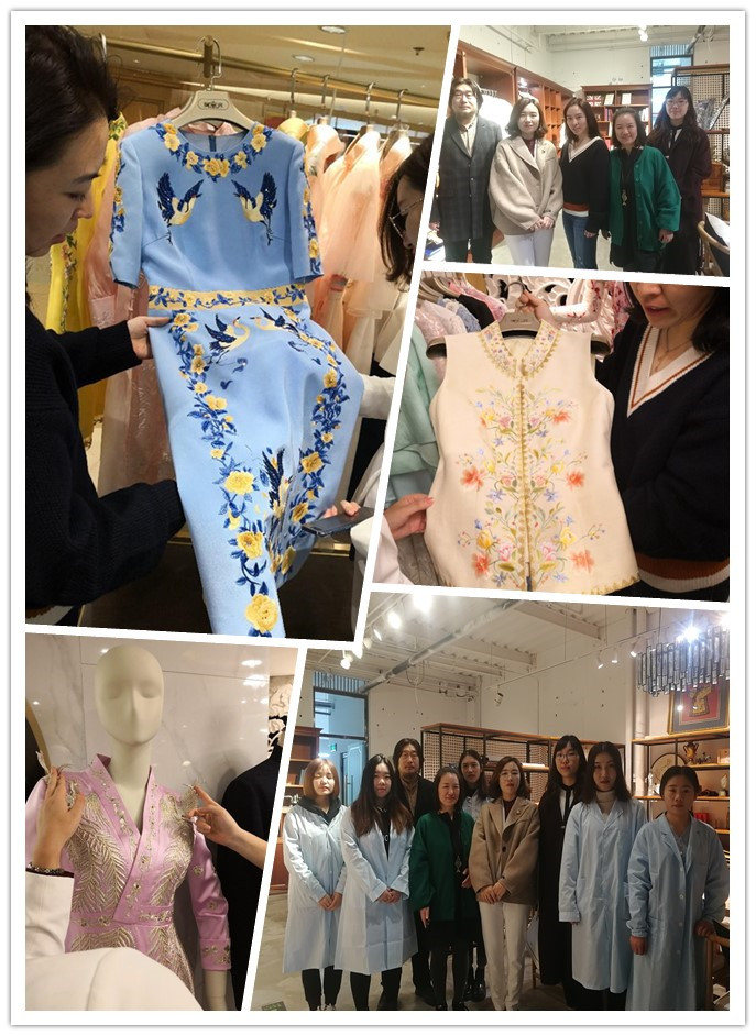 纺织服装工程系走访调研北京璞兰芳高级定制会所及手工工坊